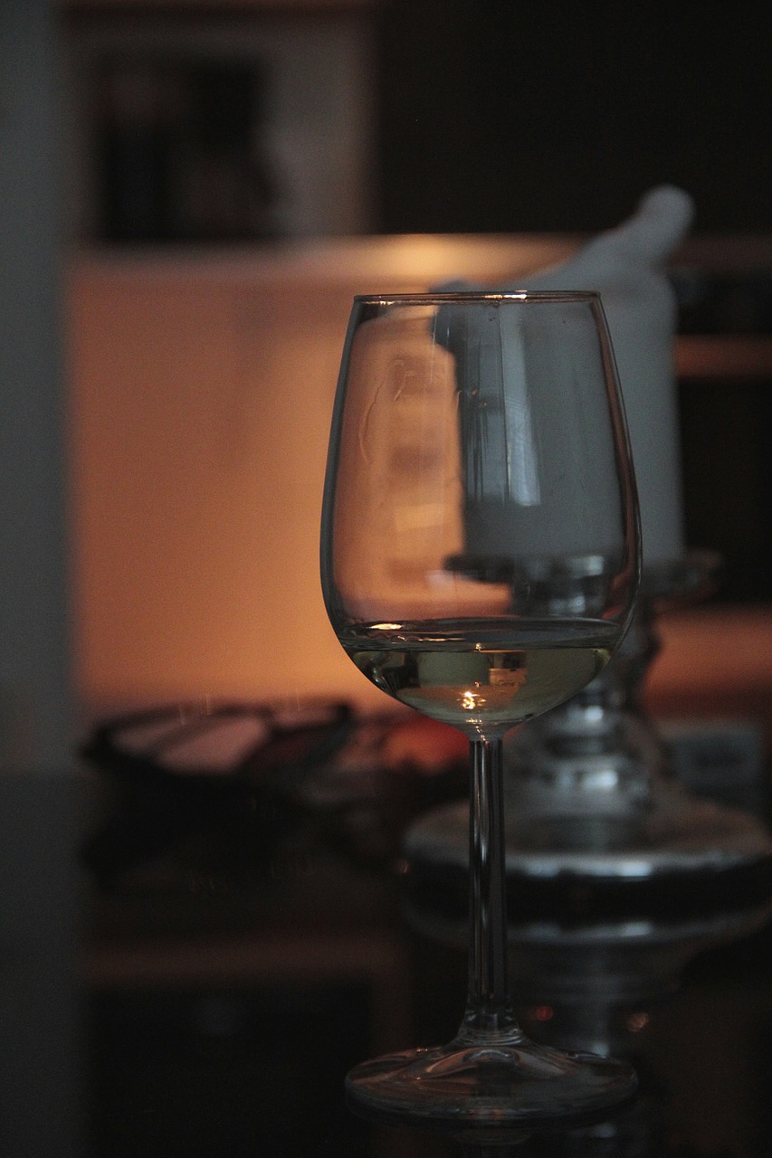 glass wine evening free photo