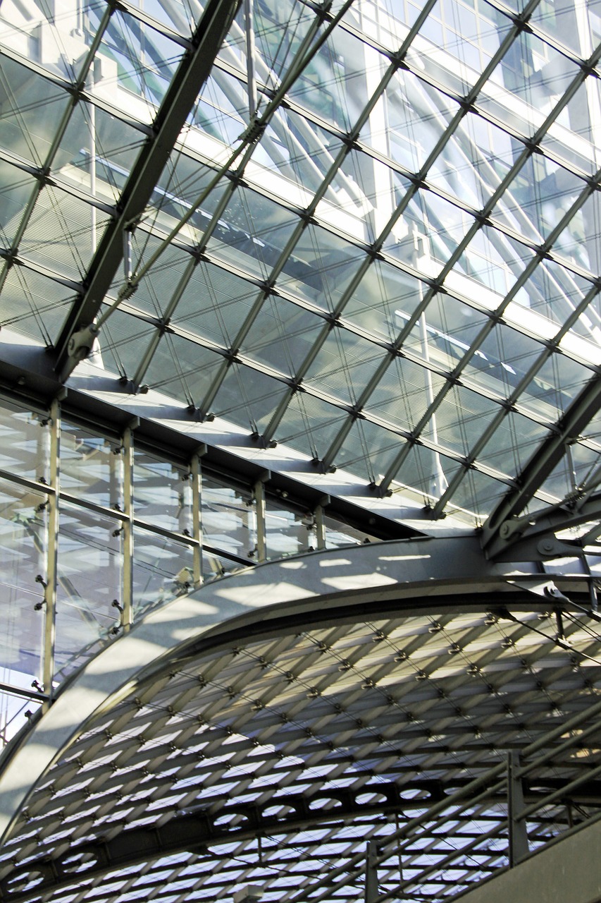 glass roof sky free photo