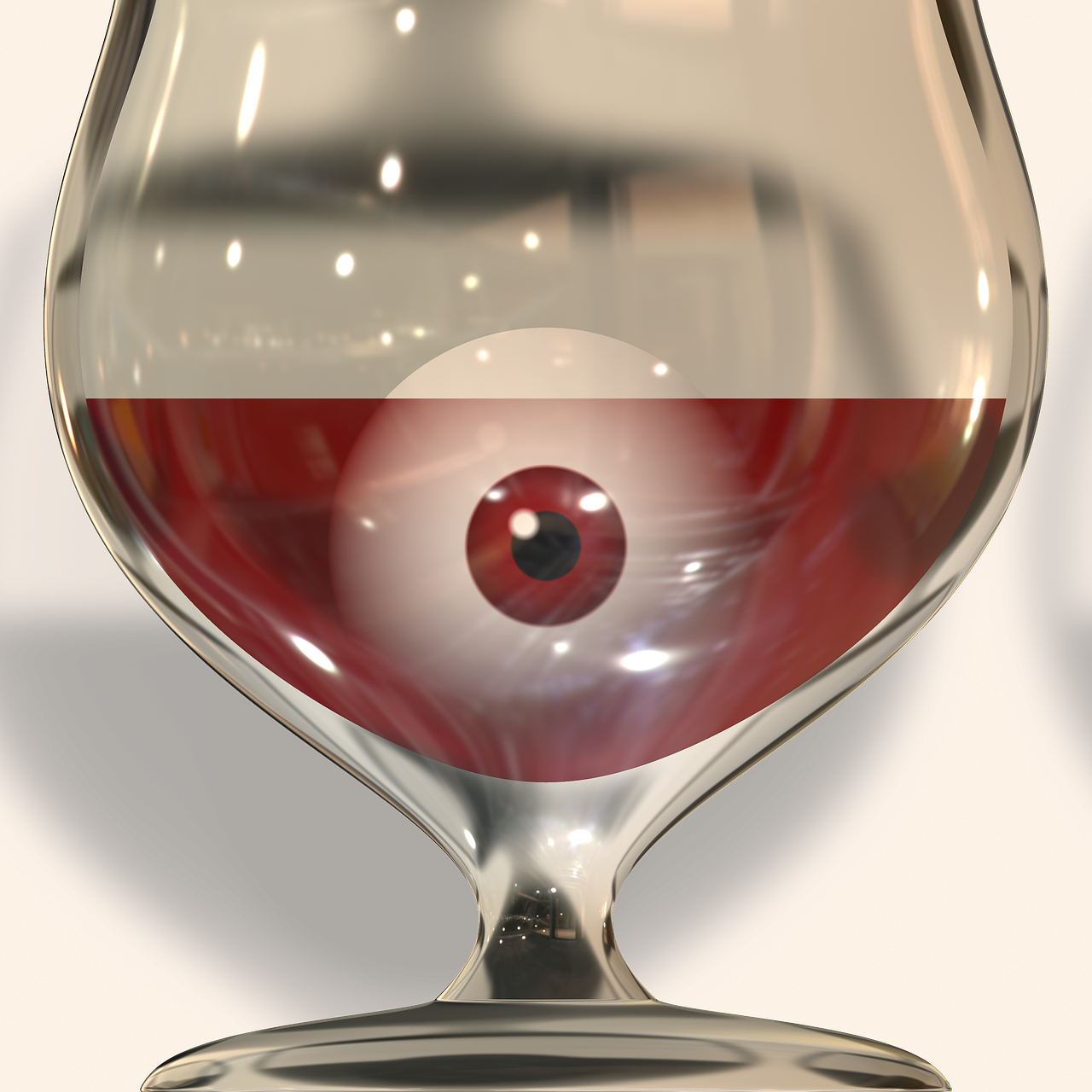 glass wine eye free photo