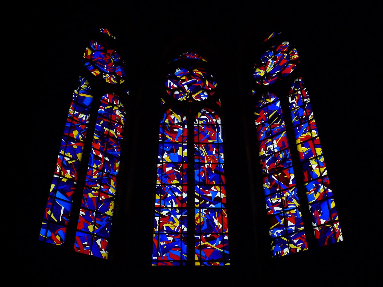 glass stained reims free photo