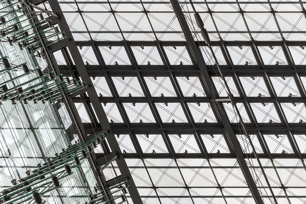 glass windows ceiling free photo