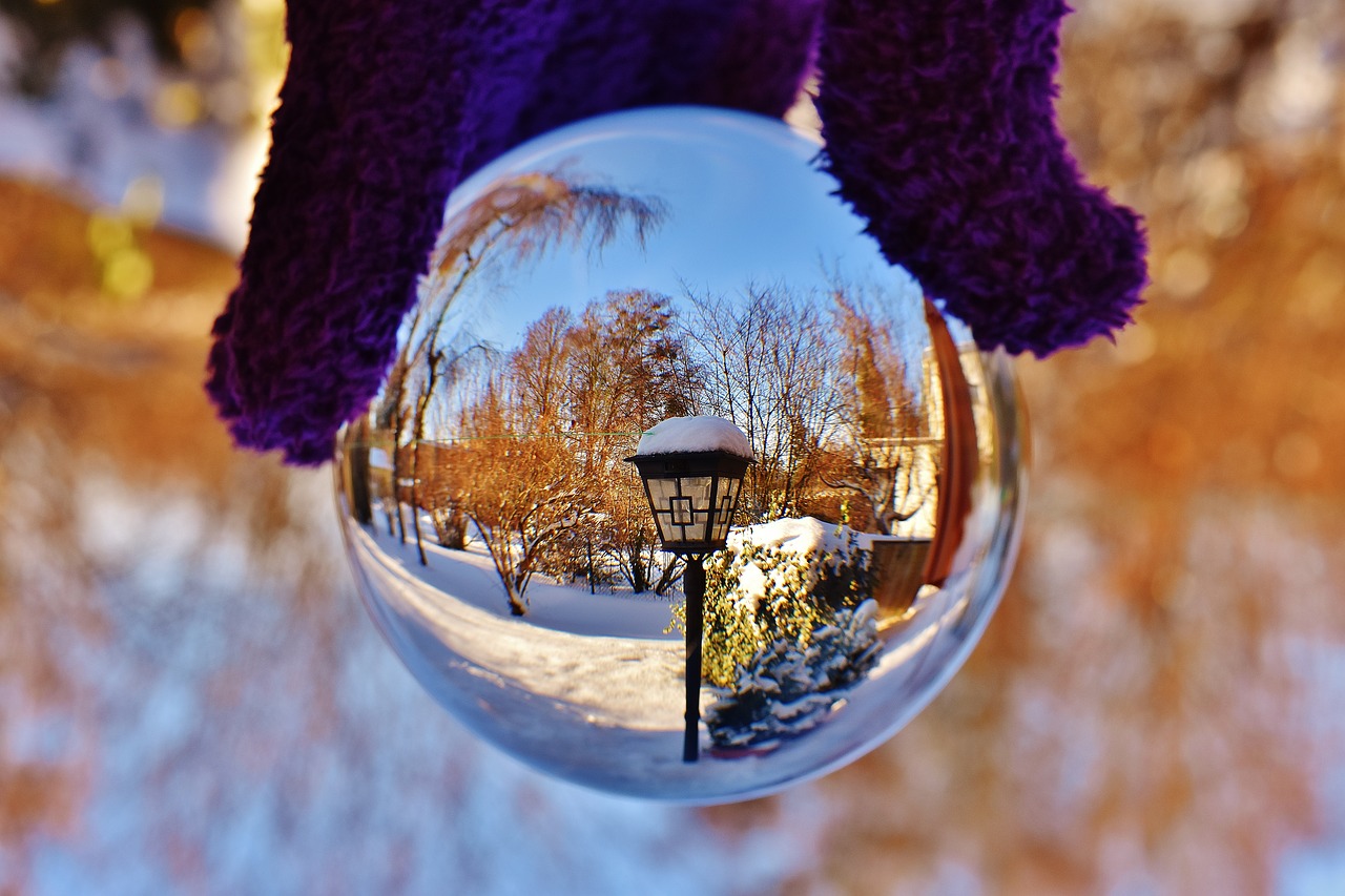 glass ball transparent lantern free photo