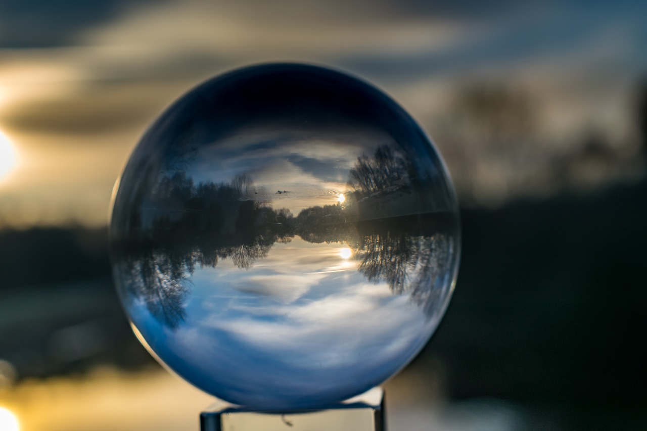 glass ball ball transparent free photo