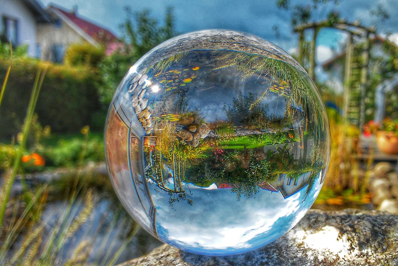 glass ball alternative garden free photo