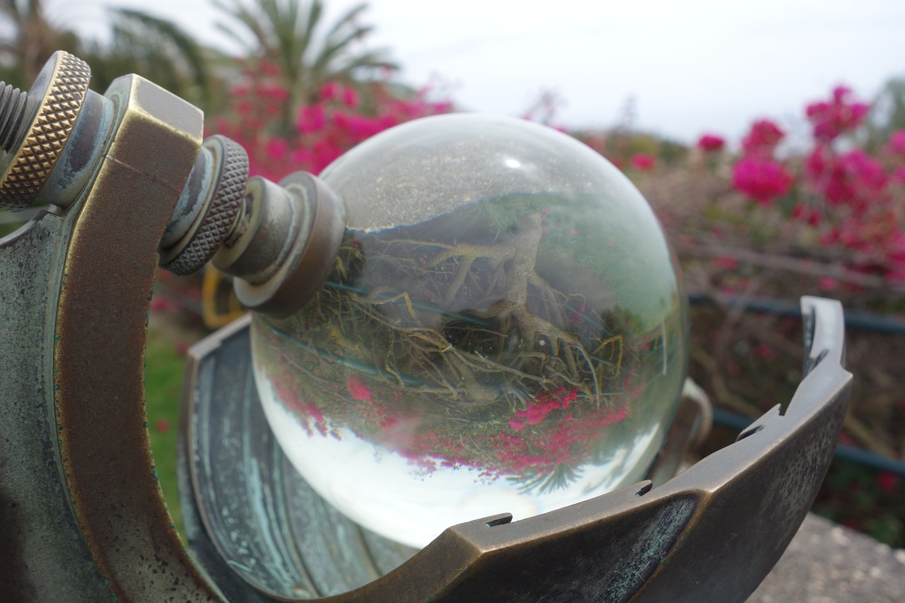 glass ball reflection mirroring free photo