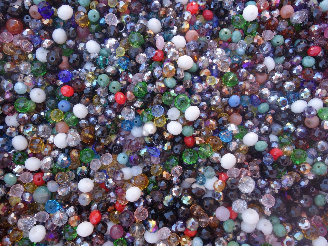 glass beads many colorful free photo