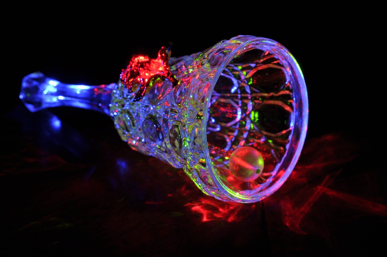 glass bell light painting color free photo