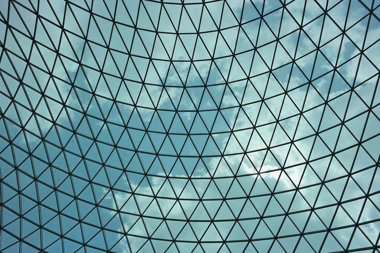 glass ceiling british museum london free photo