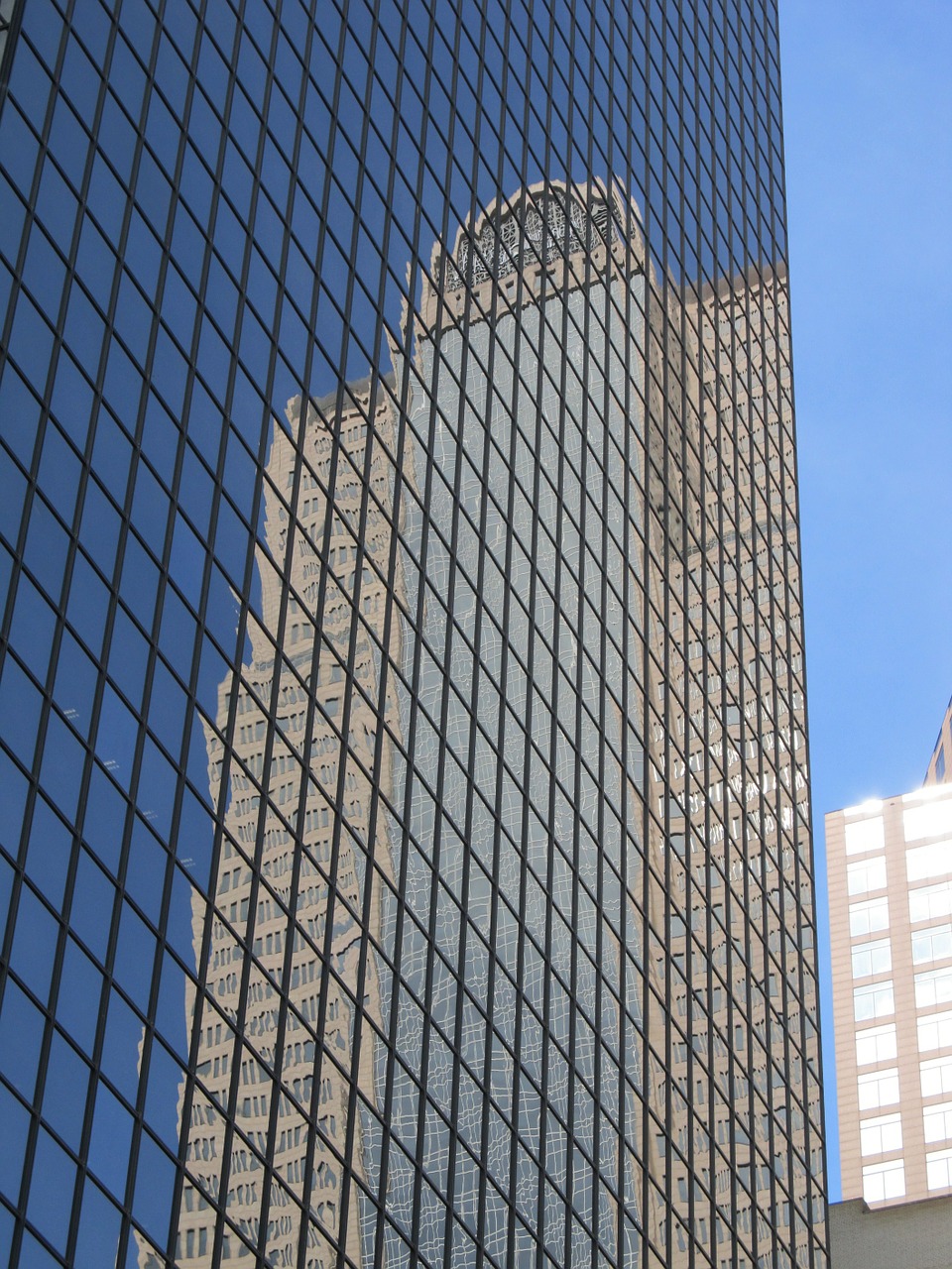 glass facade windows reflection free photo