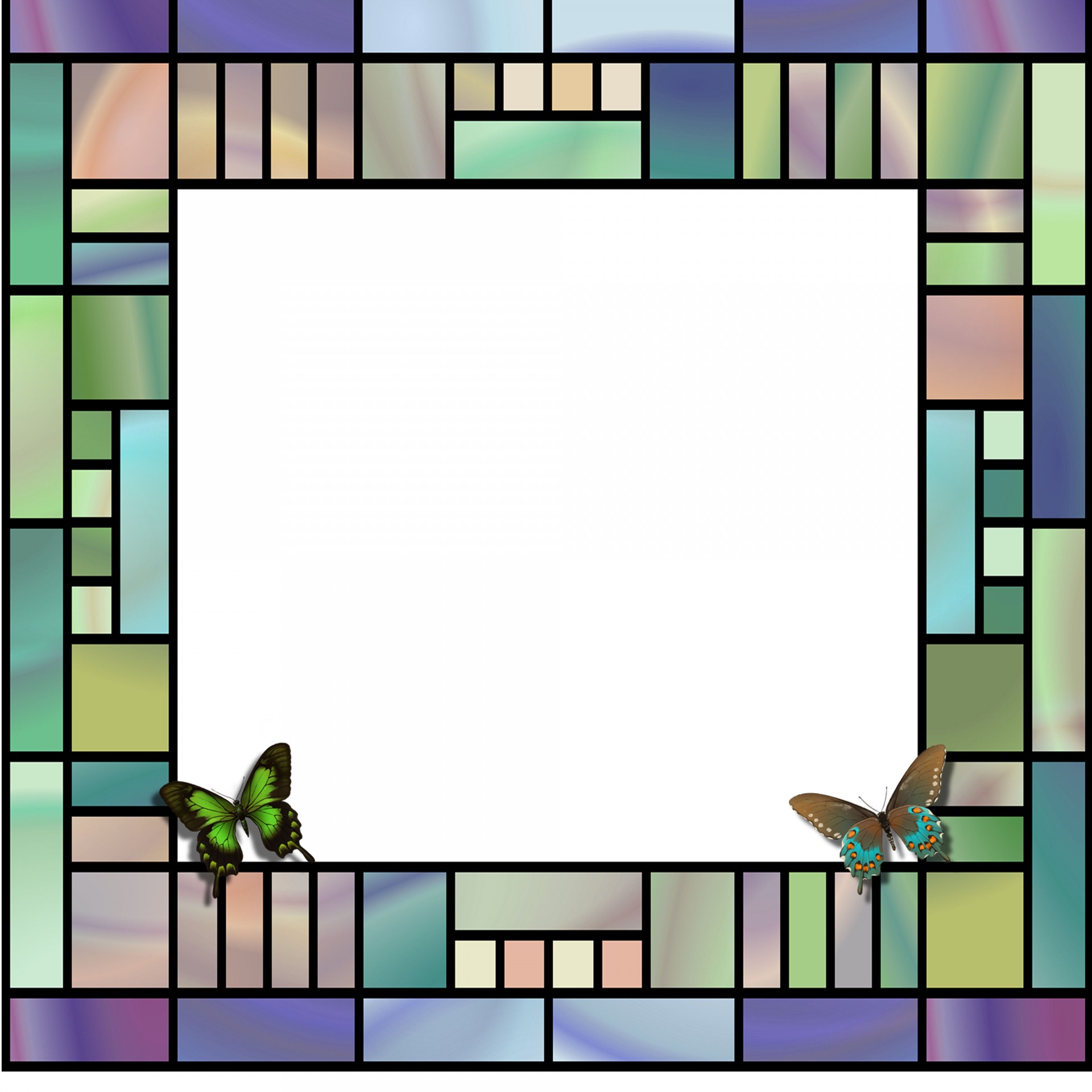 frame glass mosaic free photo