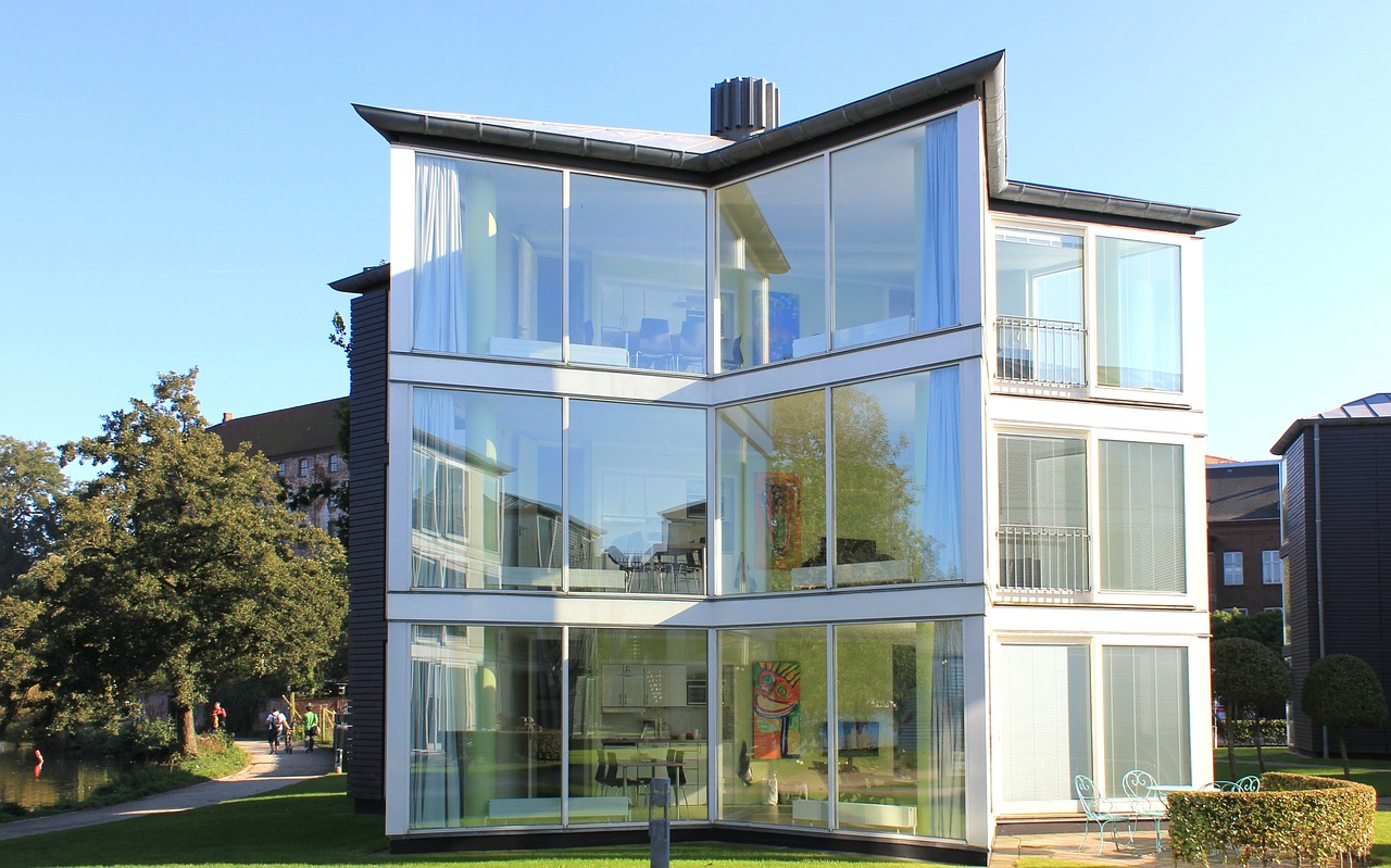 glass house windows architecture free photo