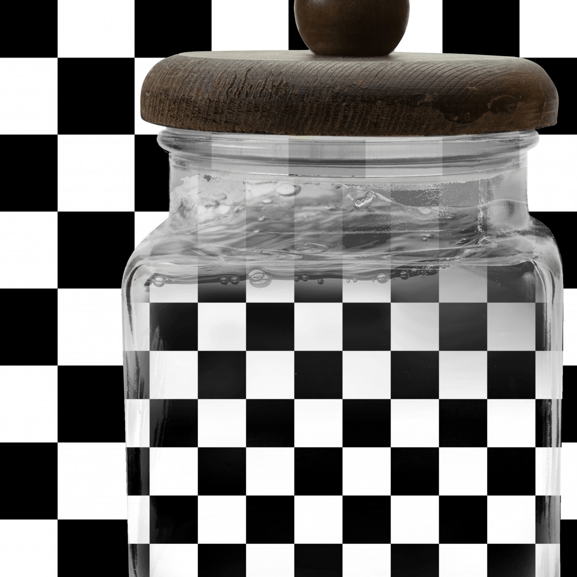 glass jar checkerboard free photo