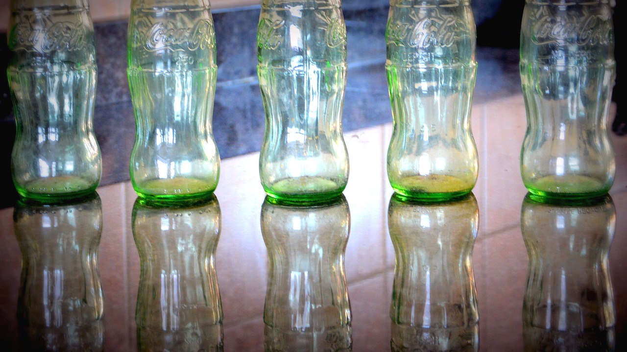 coca cola bottles glass free photo