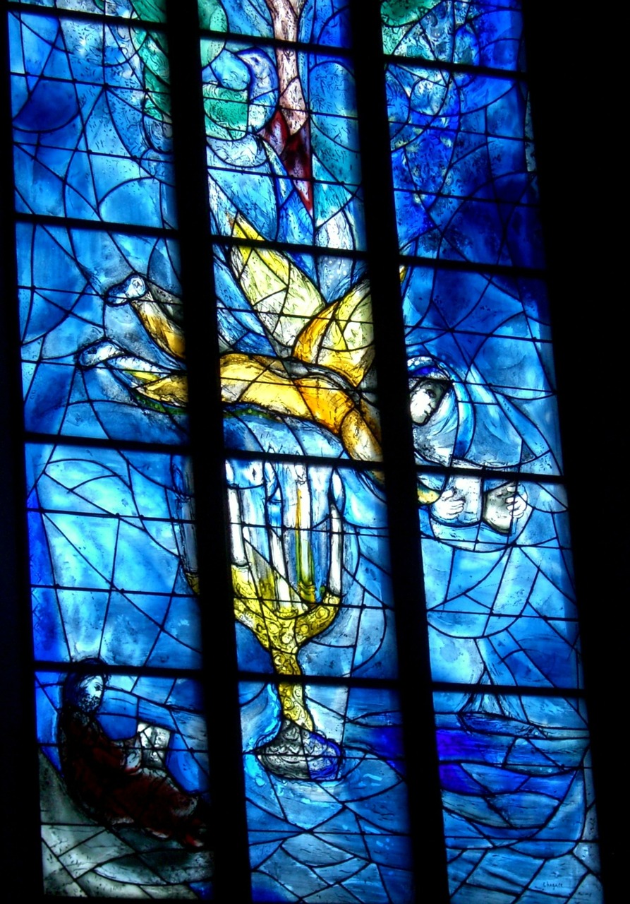 glass window chagall st stephan free photo