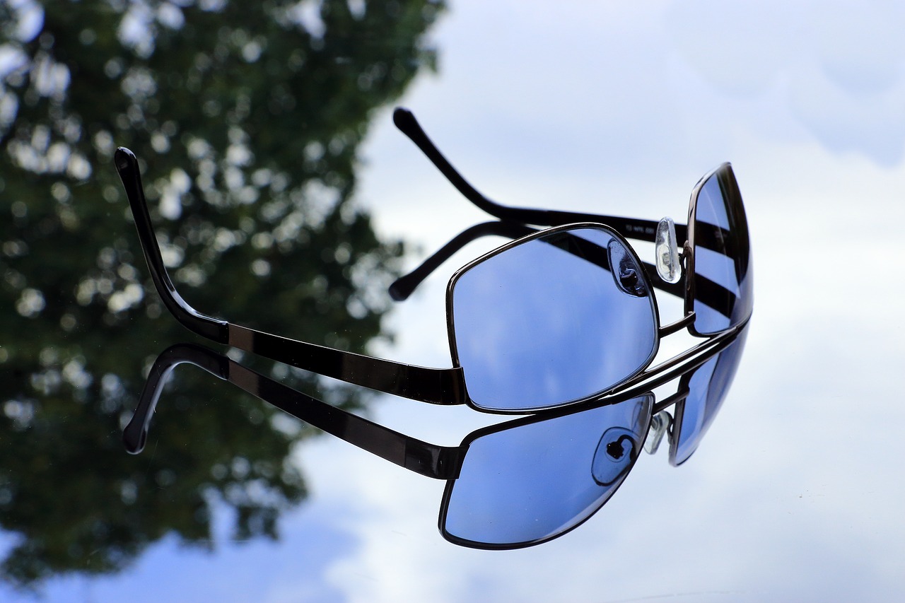 glasses sunglasses mirroring free photo