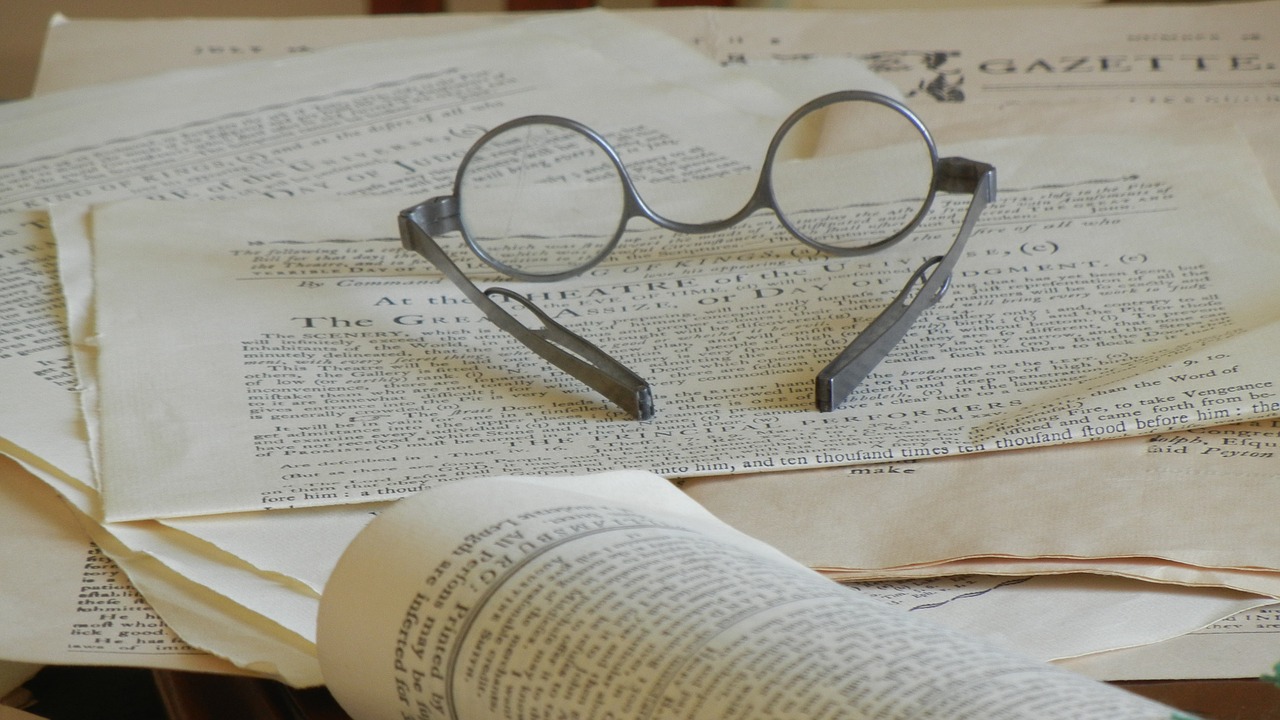 glasses read antique free photo