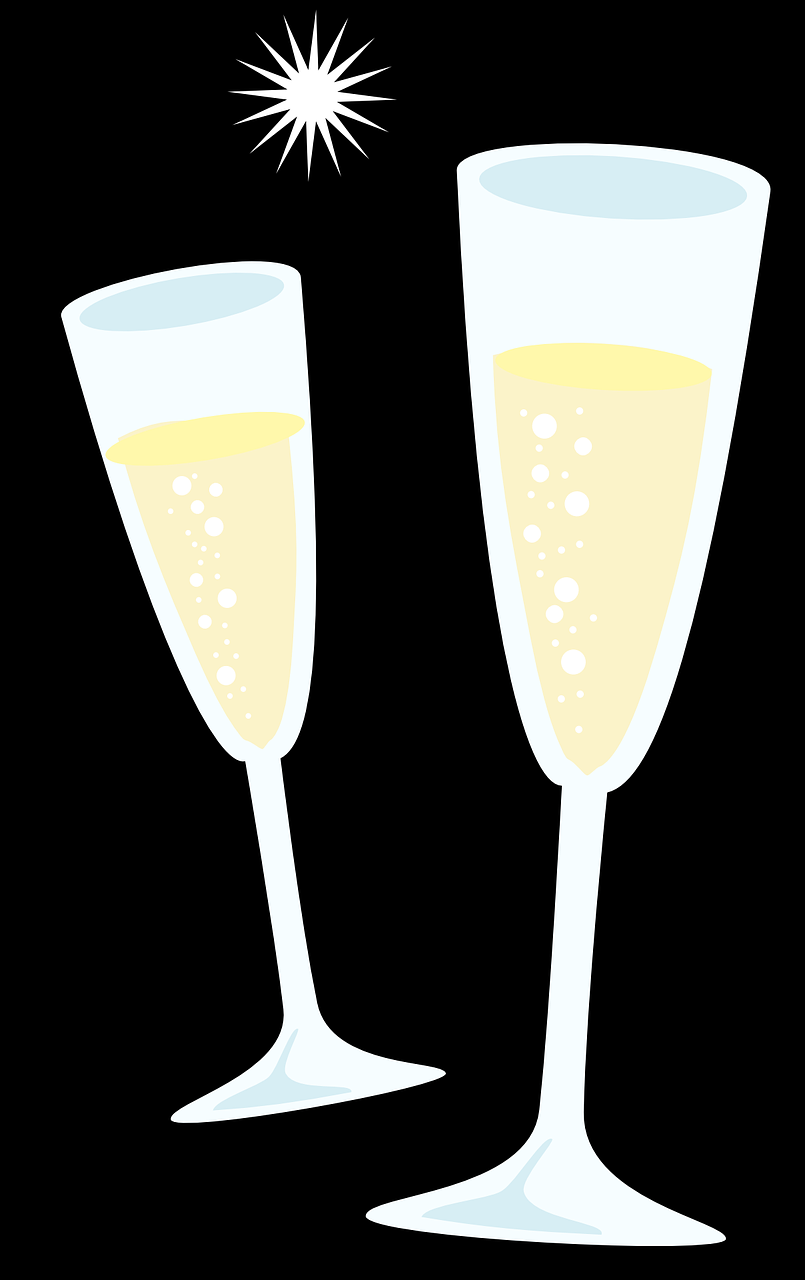 glasses champagne celebrate free photo