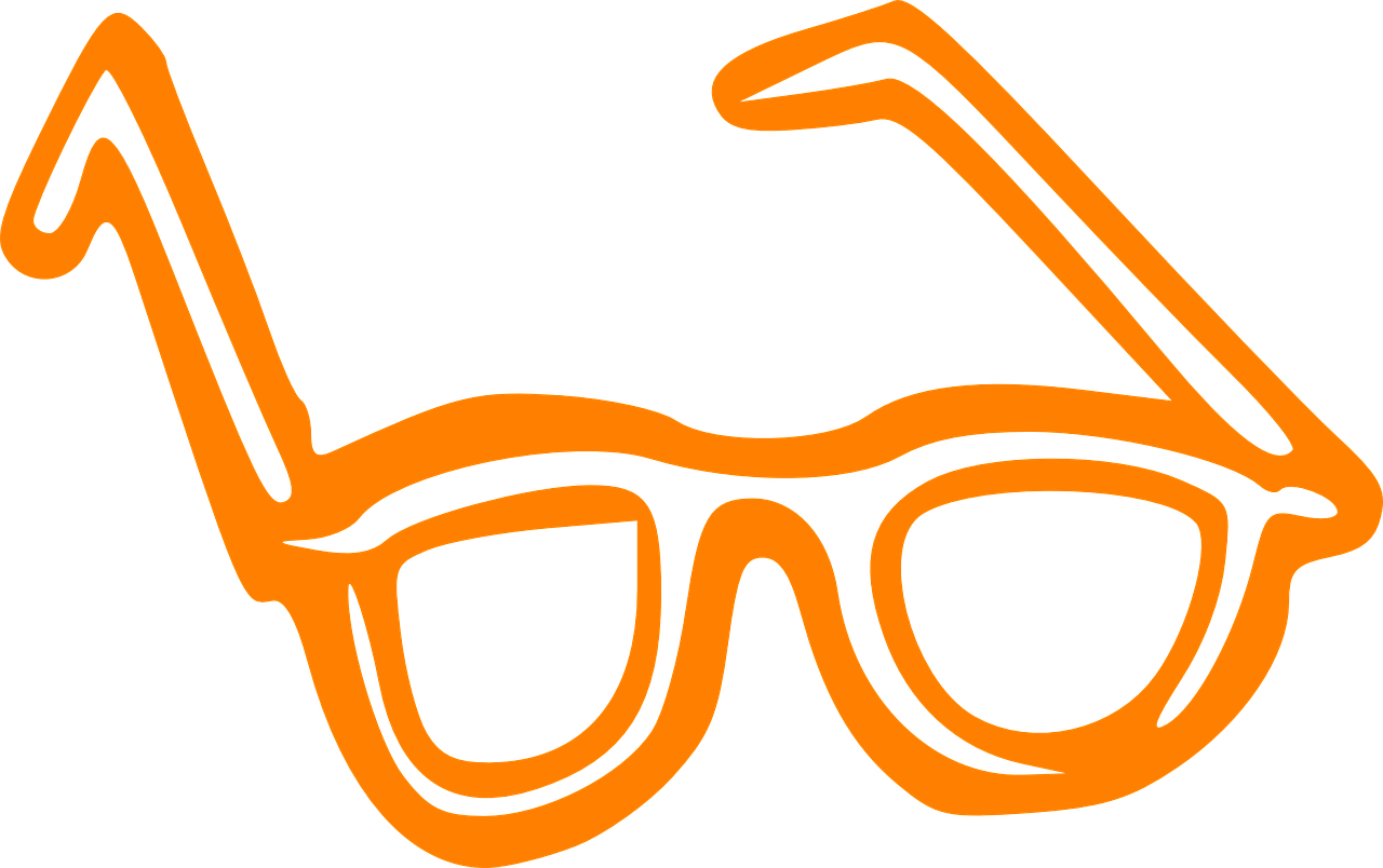 glasses orange sight free photo