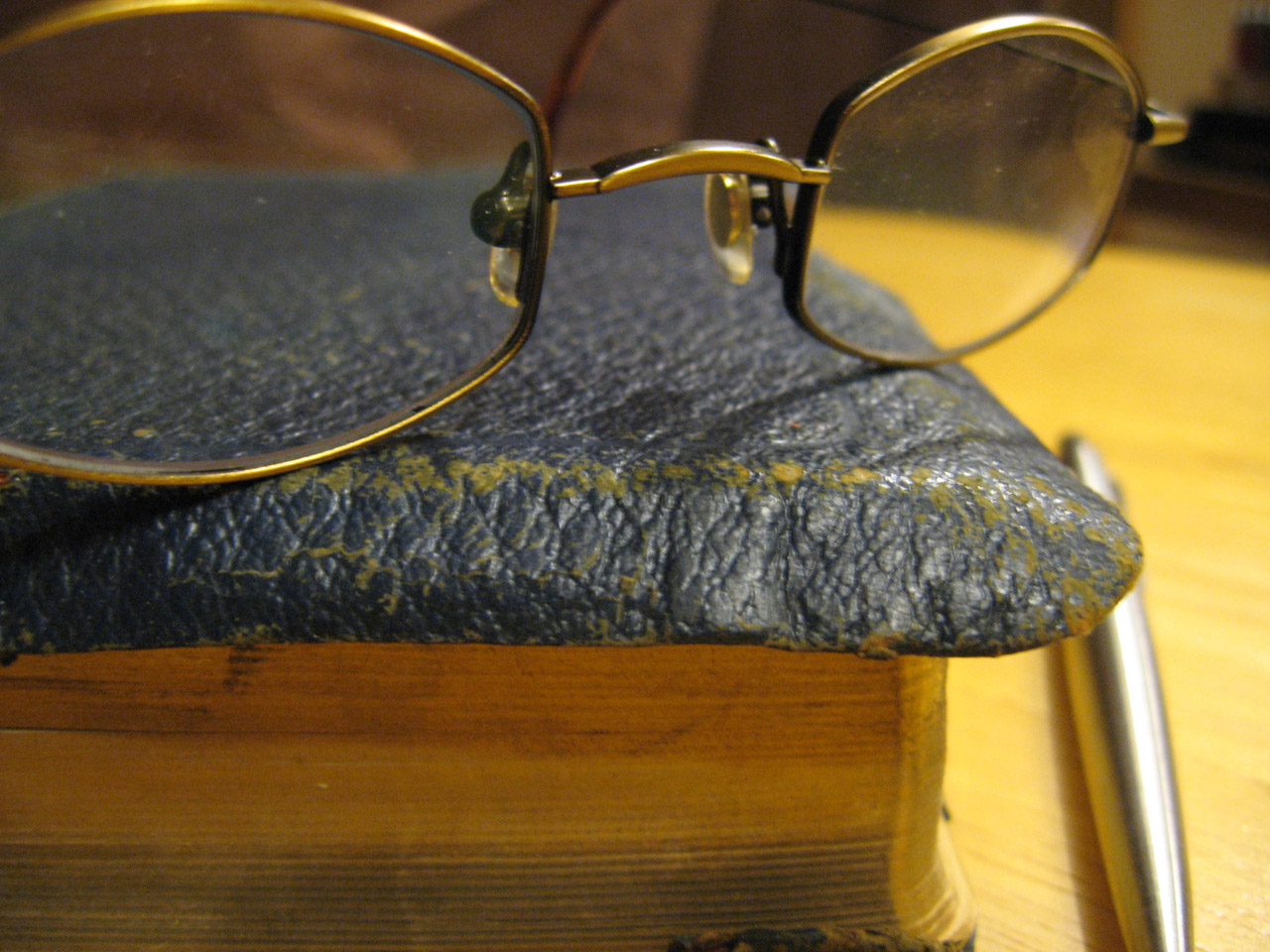 glasses old book free photo