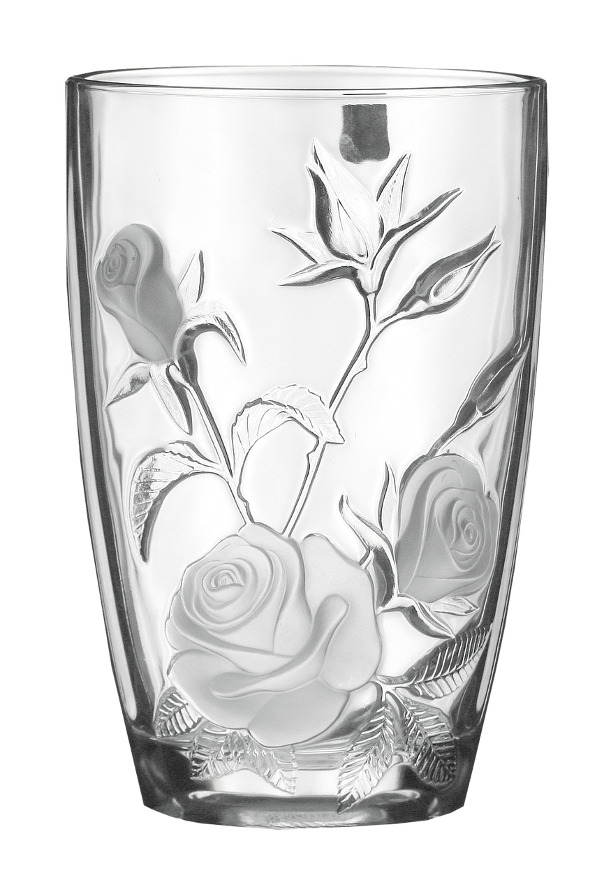glassware for flowers decoration free photo