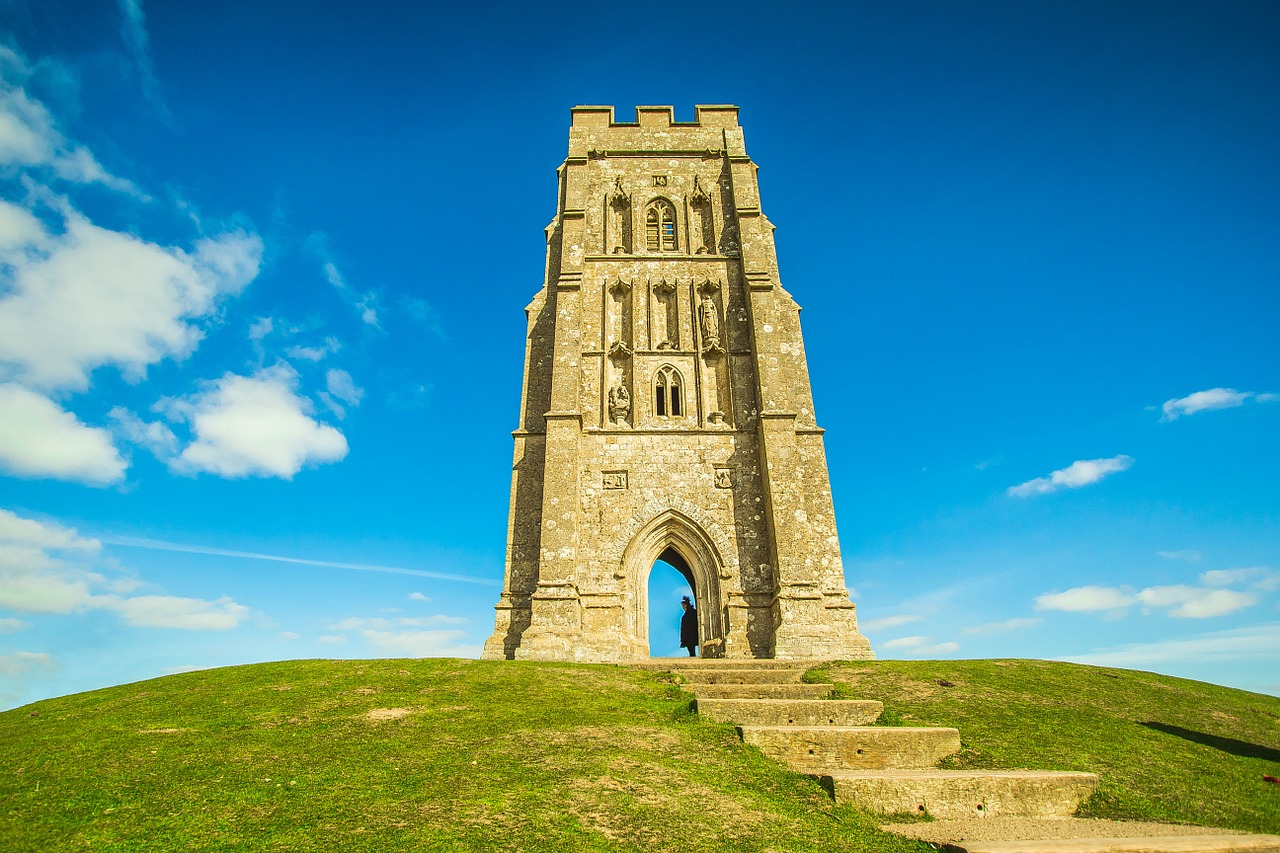 glastonbury building monument free photo