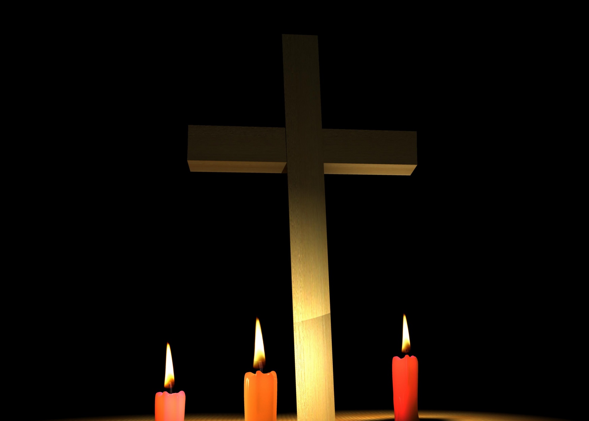 candle cross faith free photo
