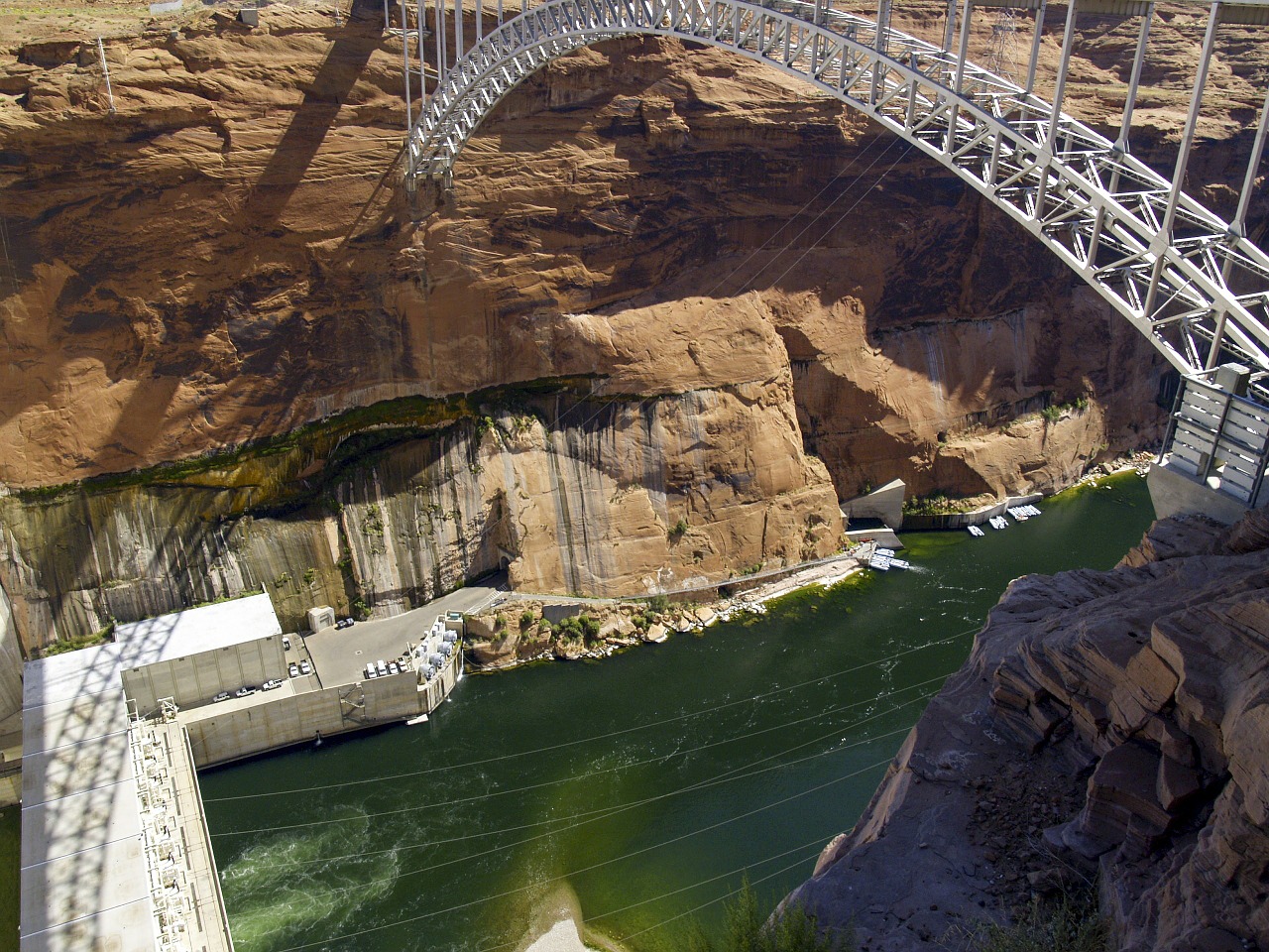 glen canyon dam power plant colorado river free photo