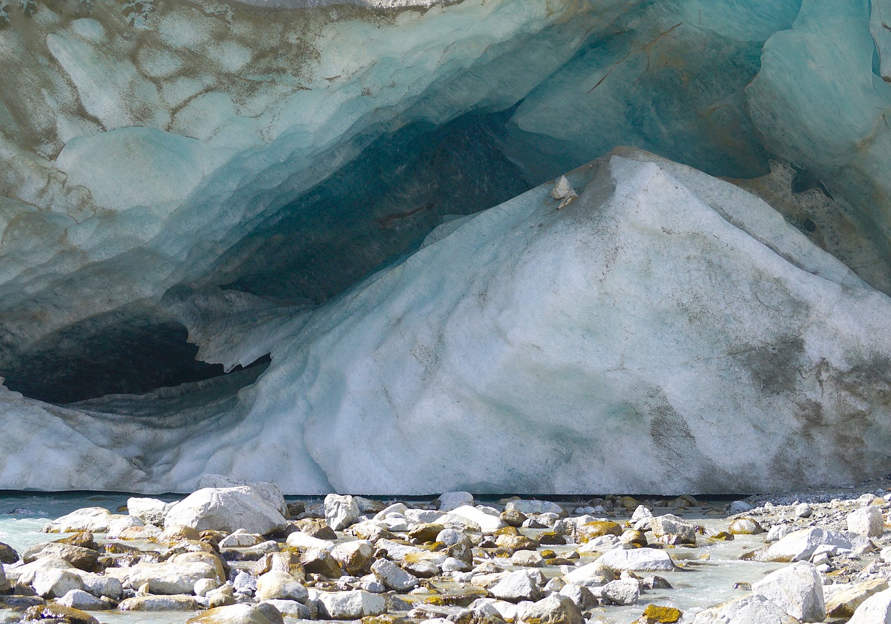 gletschertor ice bach free photo