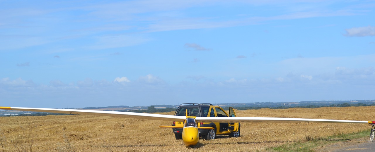 glider sailplane airfield free photo