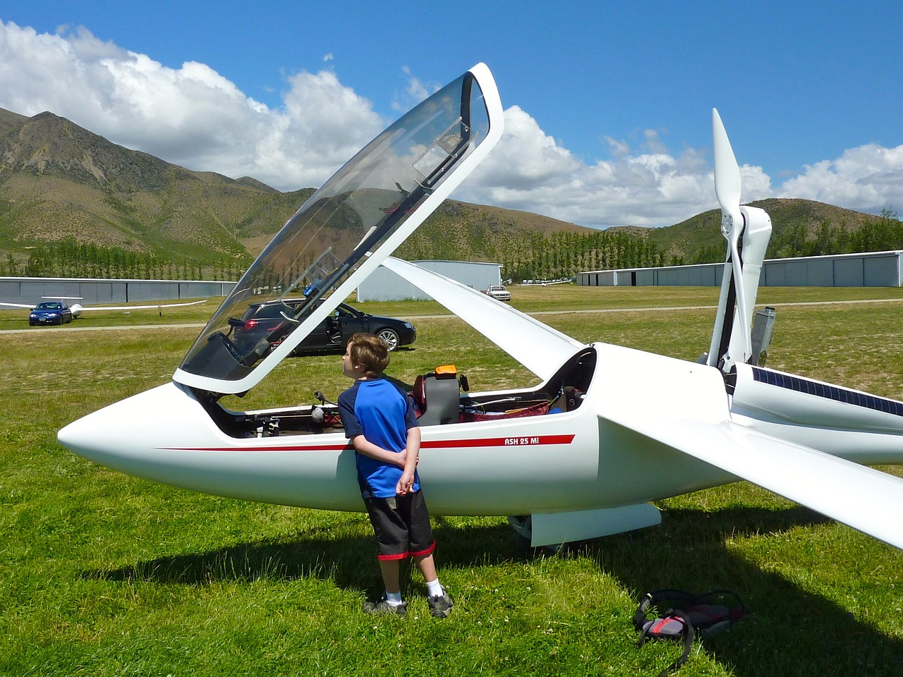 glider child flight free photo