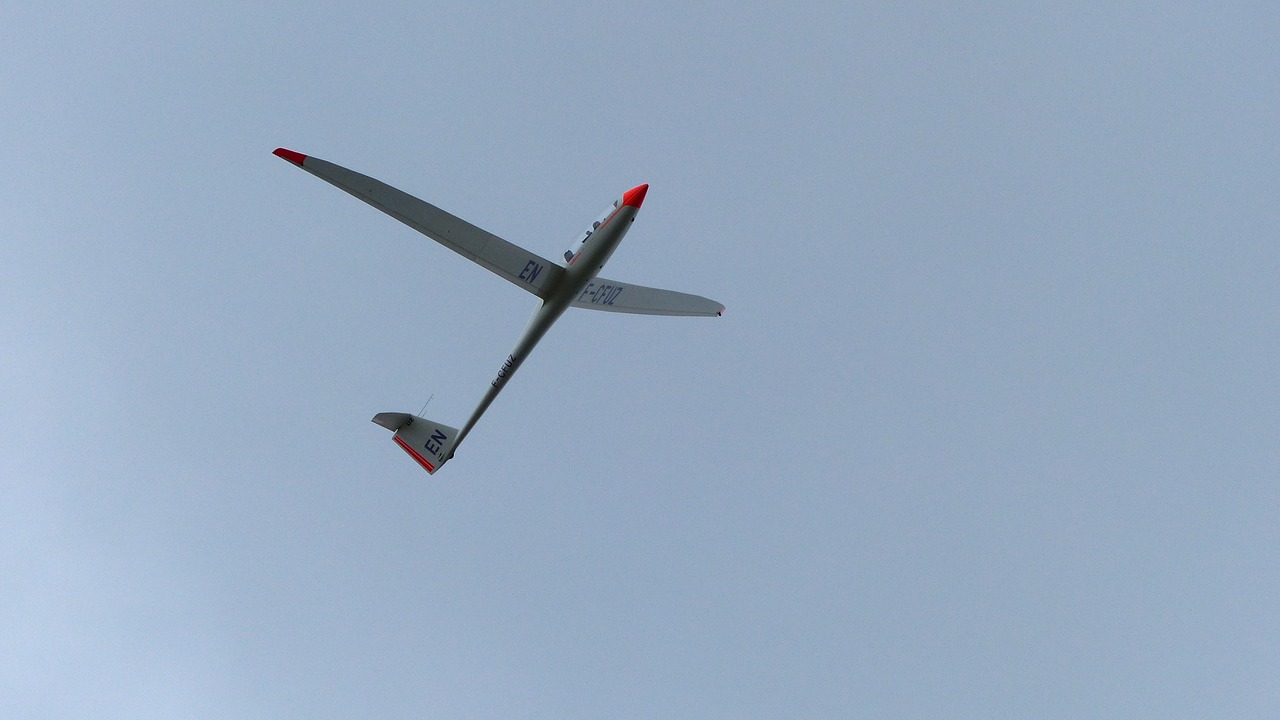 glider flight sky free photo