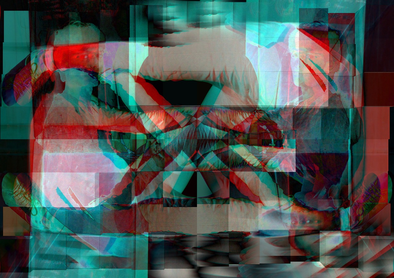 glitch glitch art distortion free photo