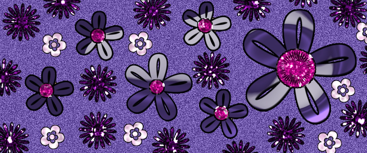 glitter flower background free photo