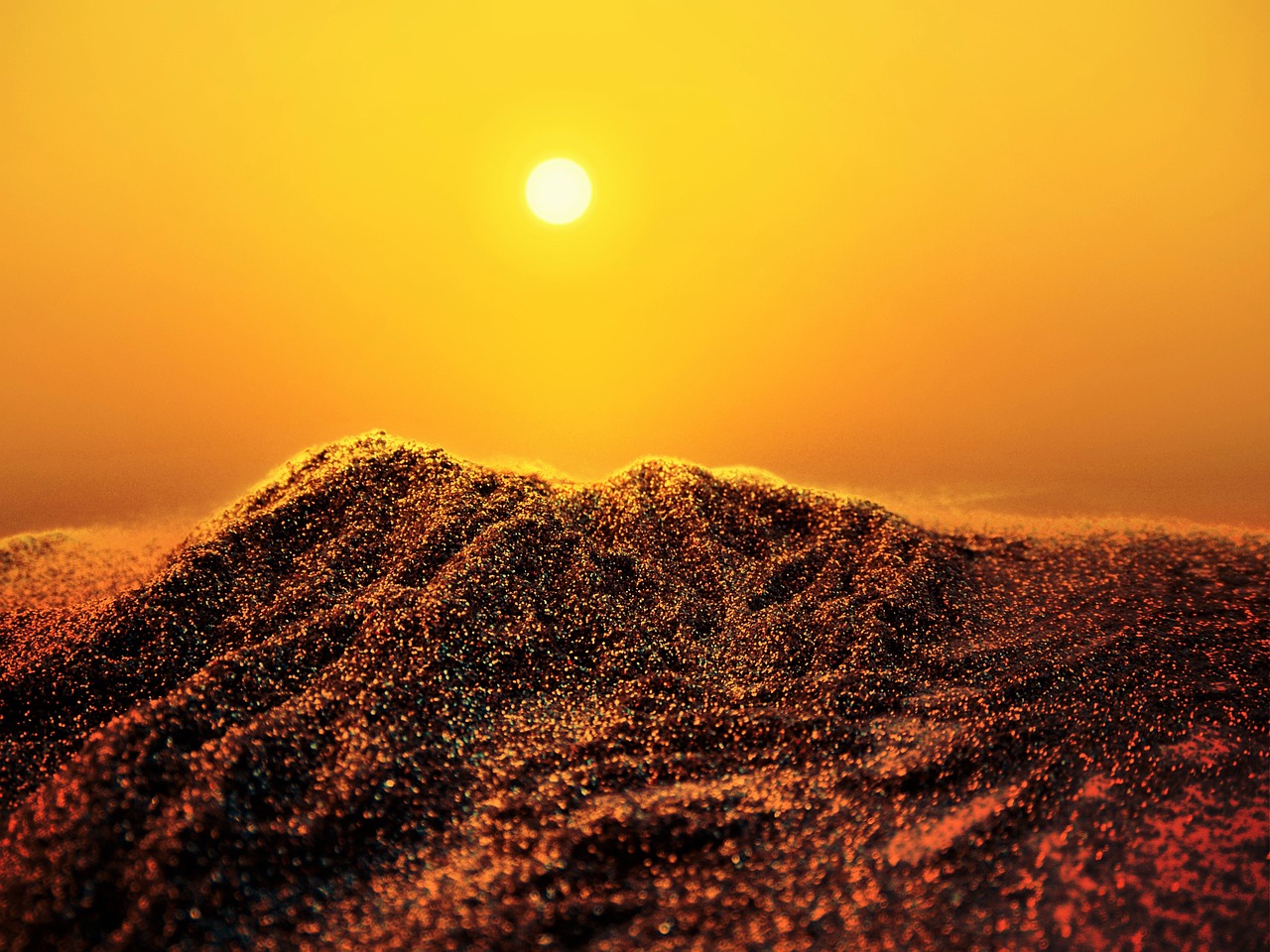 glitter desert dunes free photo