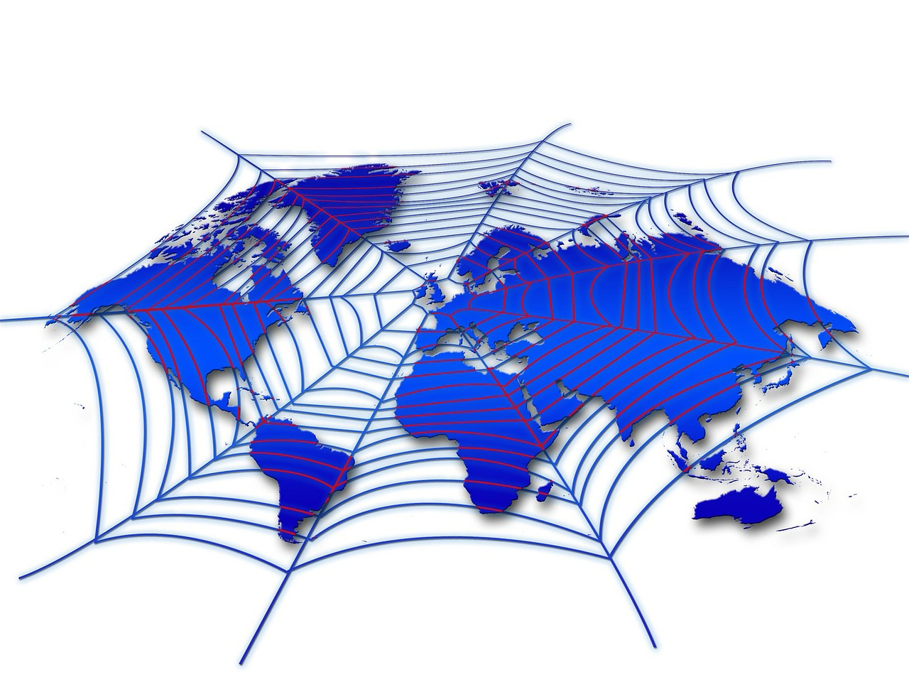 globalalisierung map of the world cobweb free photo