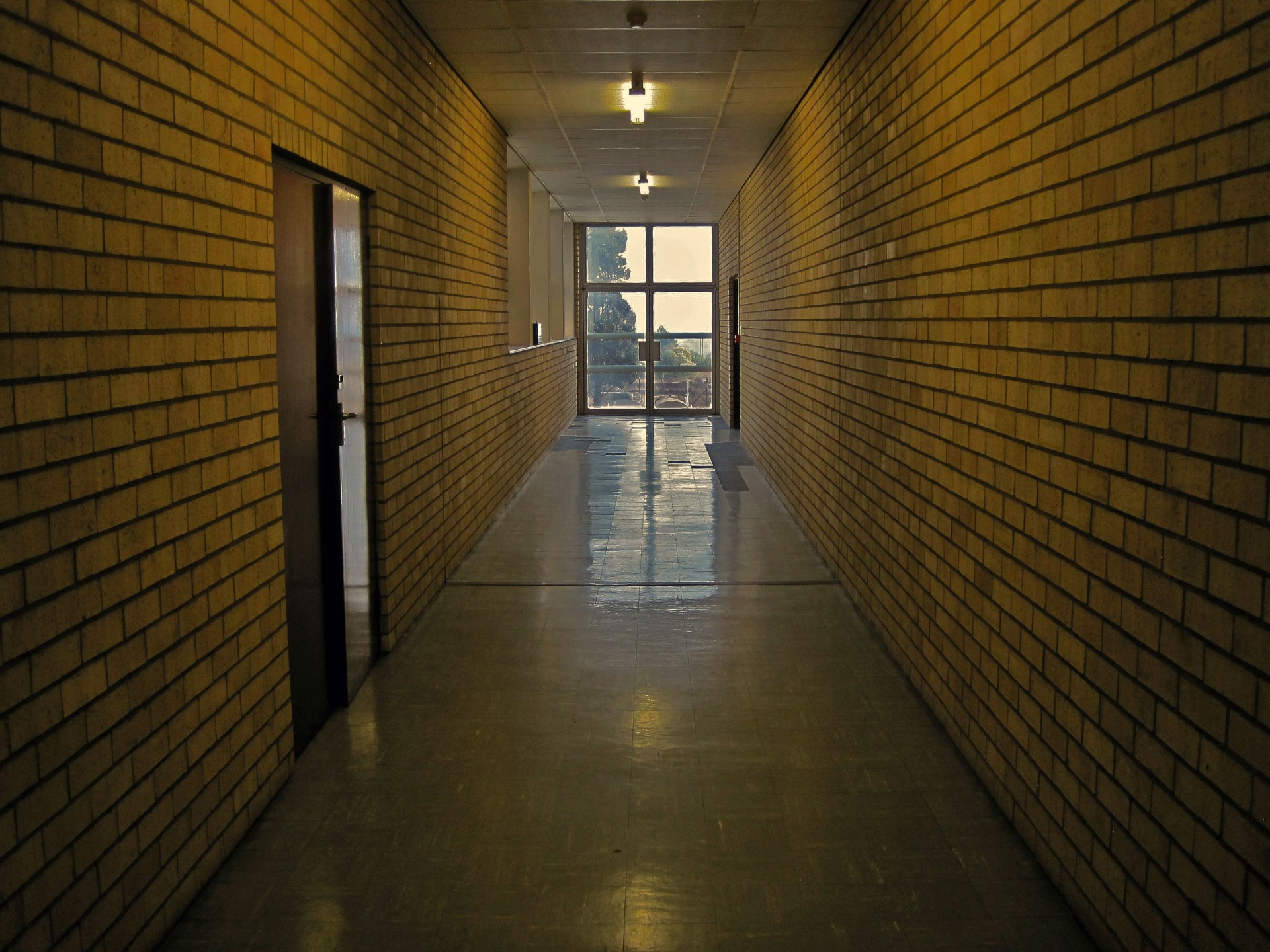 corridor dark long free photo
