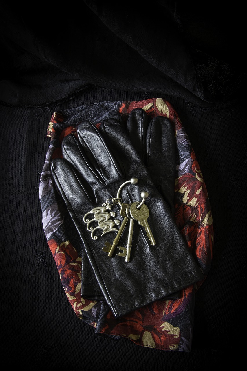 gloves keys scarf free photo