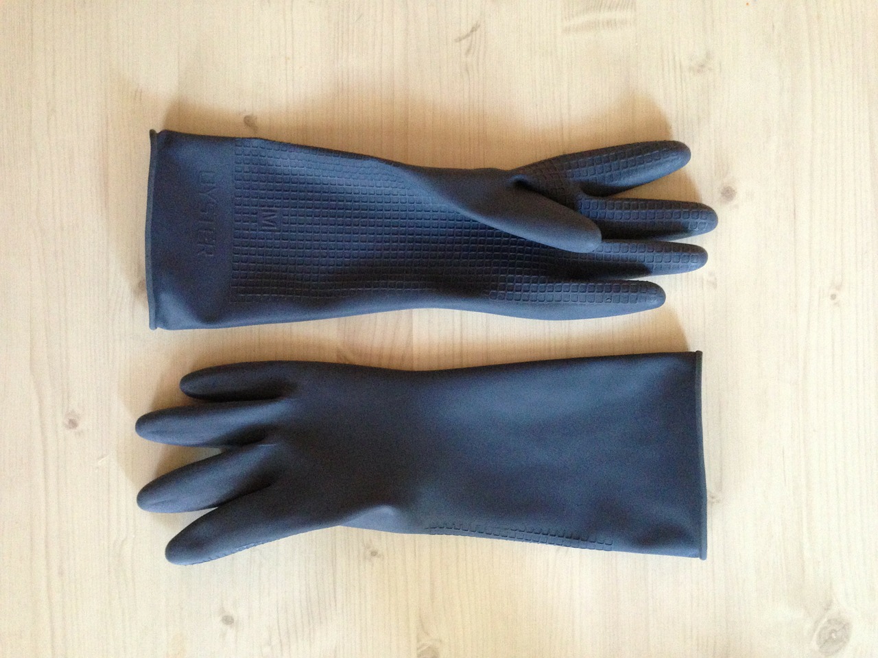 gloves rubber black free photo