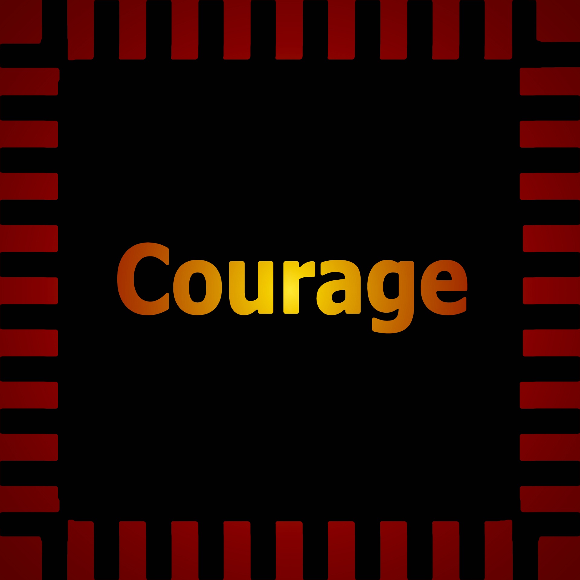 courage sign label free photo