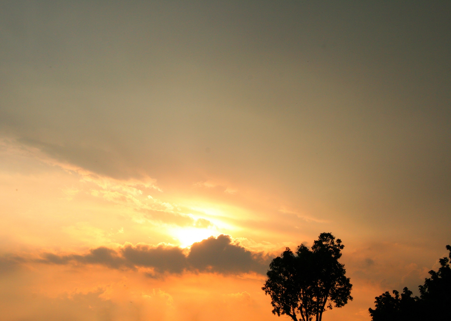 sky sunset clouds free photo