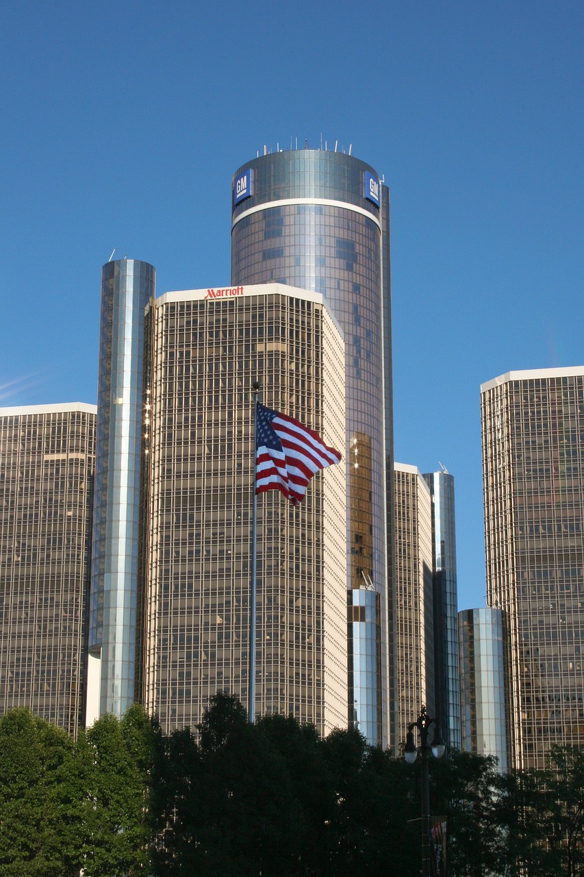 gm building detroit free photo