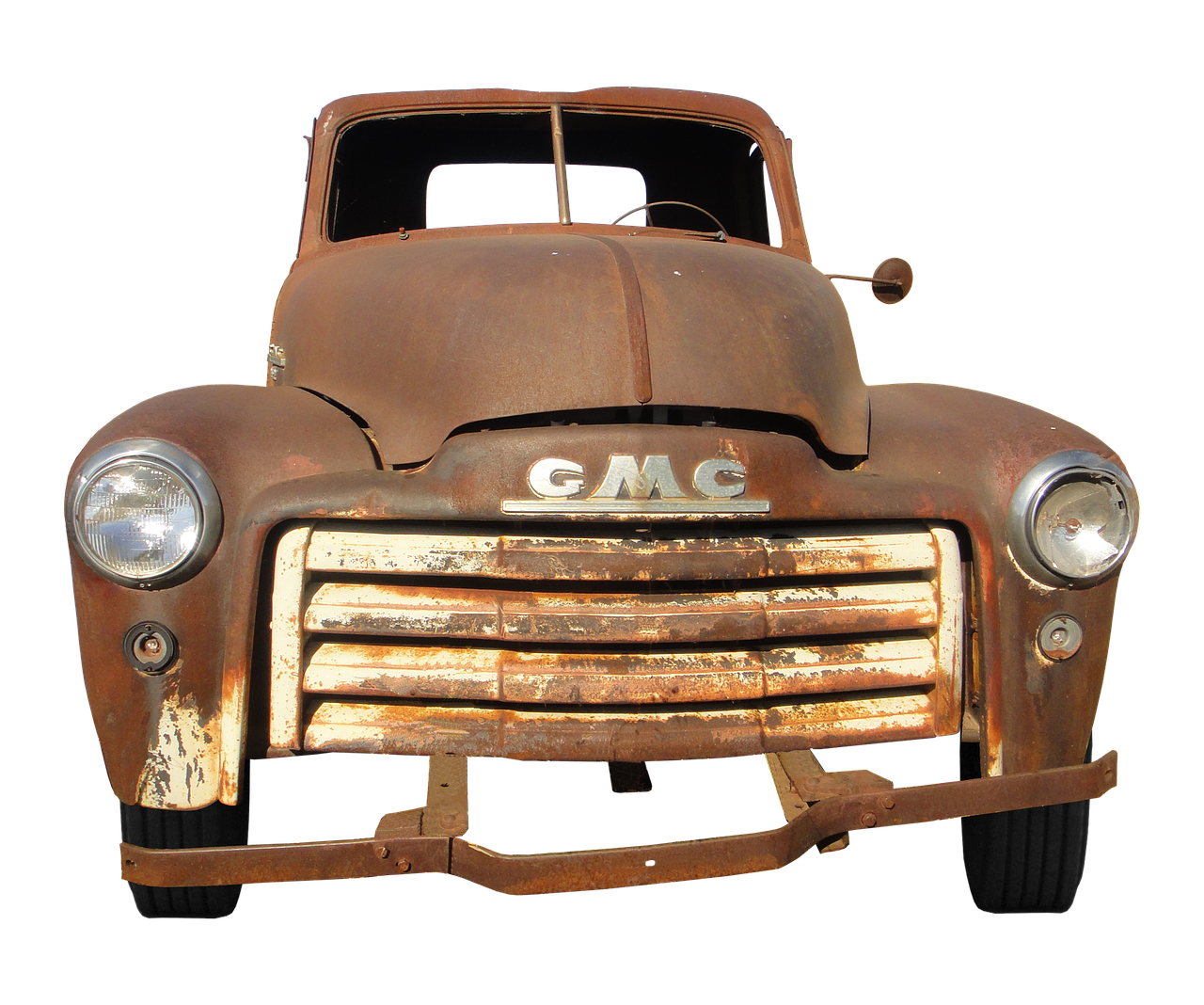 gmc oldtimer rusted free photo