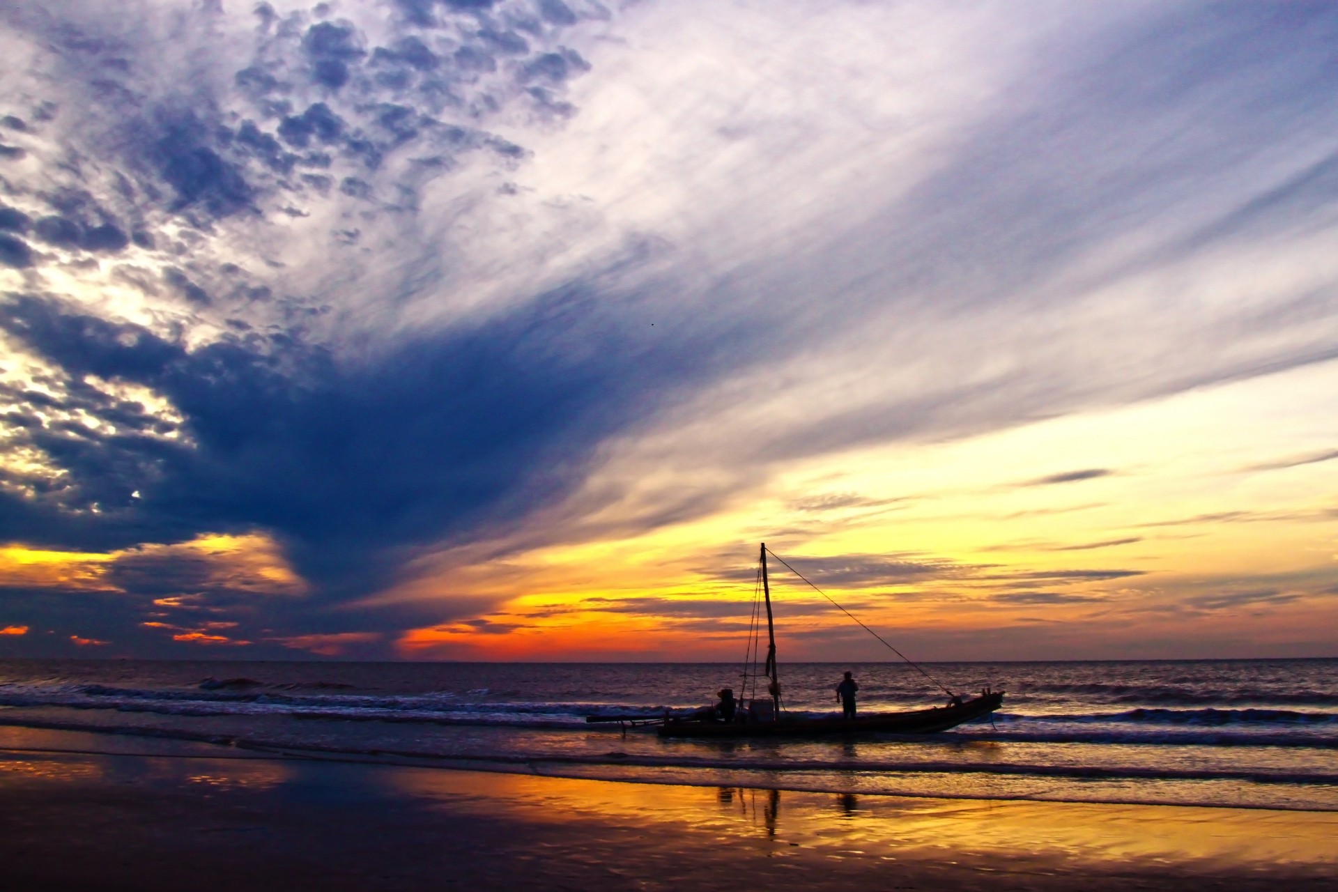 dawn sam son beach thanh hoa free photo