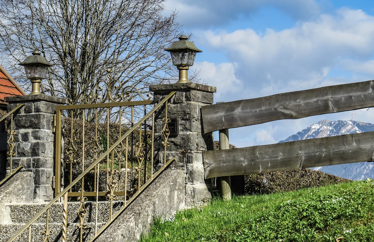 goal garden gate door free photo