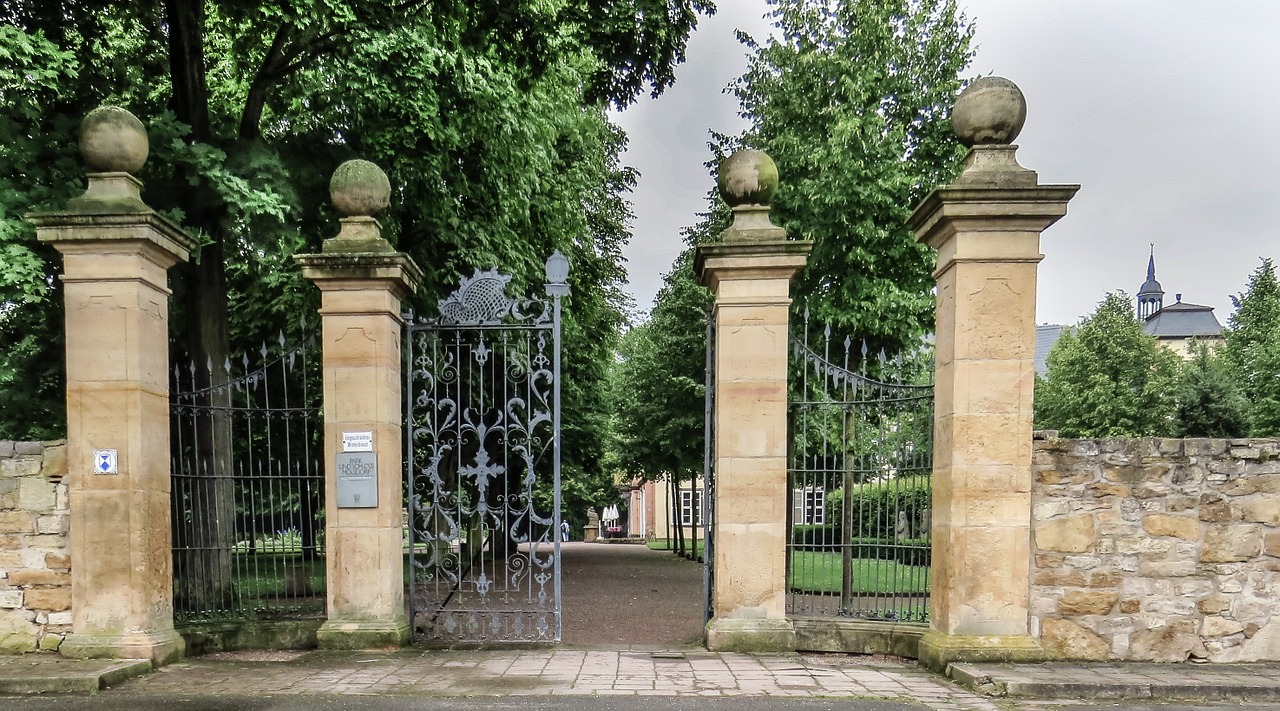 goal garden gate wrought iron free photo