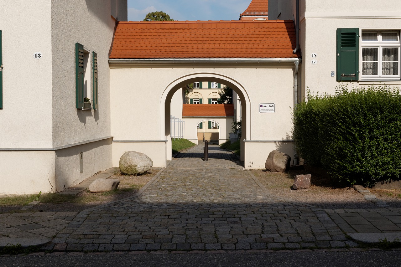 goal archway passage free photo