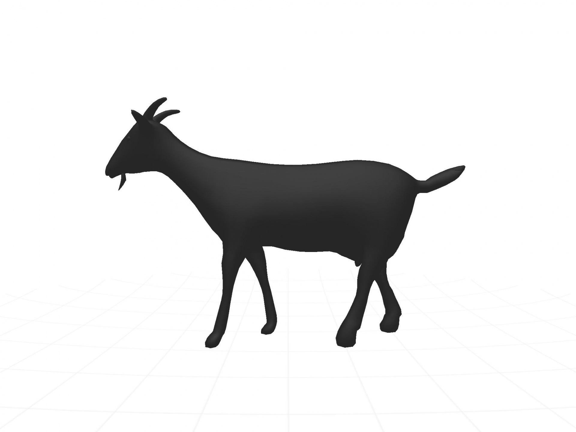 goat silhouette drawing free photo