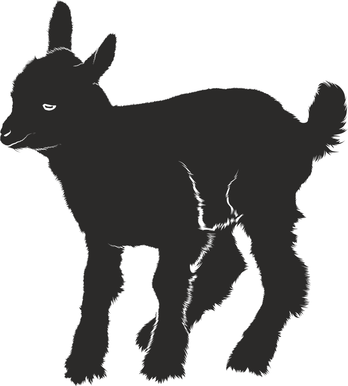 goat silhouette black free photo