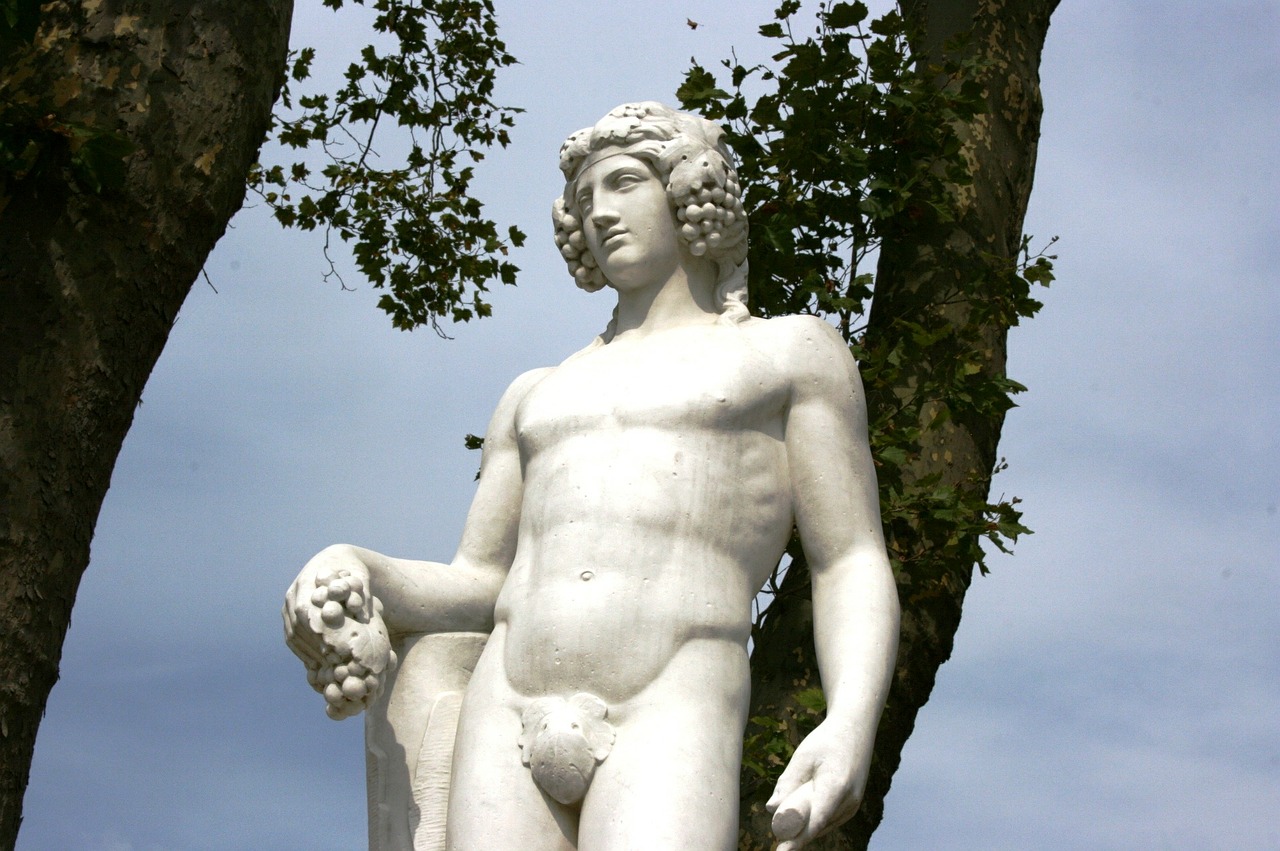 god of wine baco gardens of versailles free photo