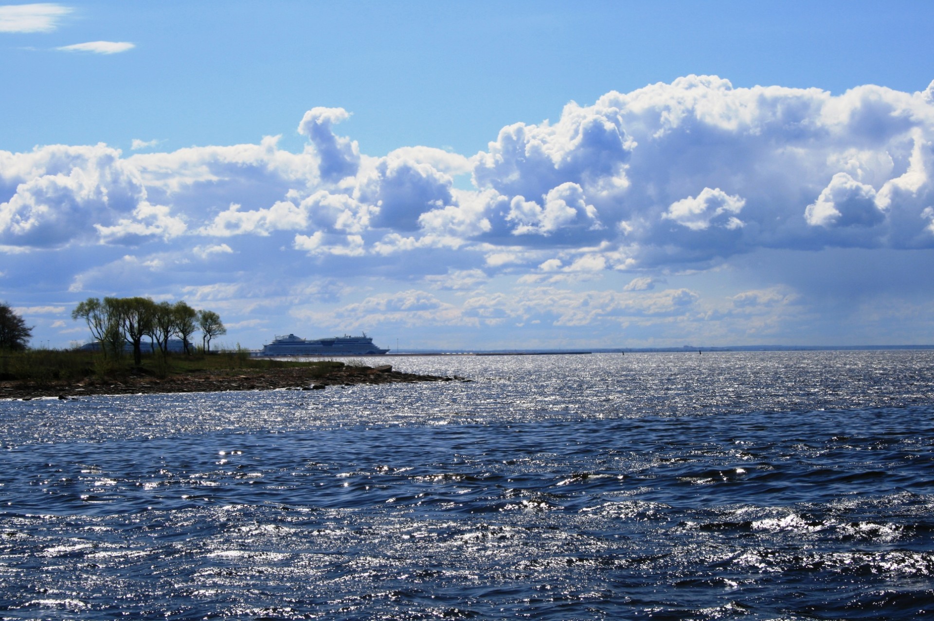 Почему в заливе пресная вода. In the Gulf of Finland.